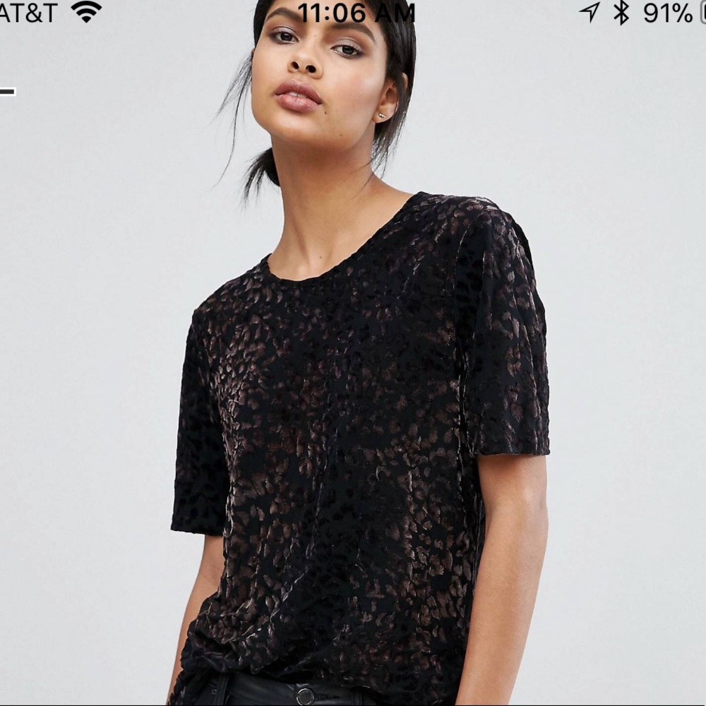 ASOS Burnout Leopard Tee